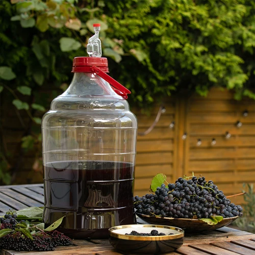 Kevyt, särkymätön viinipallo, jossa kahva, 25 L - 7