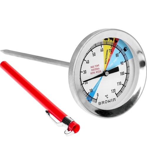Kinkkupuristimen mittari 1,5 kg ja 3 kg (0°C - +120°C) 12,5 cm