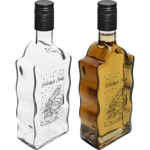 Klasztorna-pullo 500 ml kierrekorkilla, Joulupukki-painatus, 1 kpl - 3
