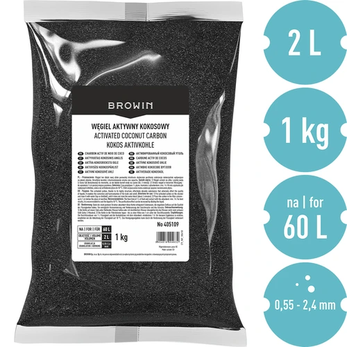 Kookospähkinäaktiivihiili 1 kg - 3