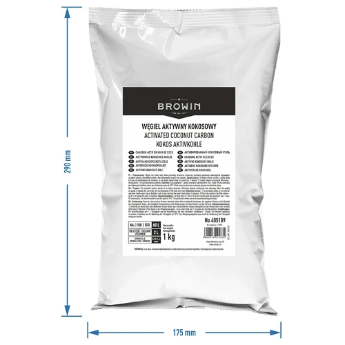 Kookospähkinäaktiivihiili 1 kg x 10 - setti - 5