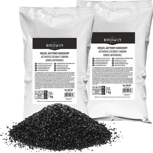 Kookospähkinäaktiivihiili 1 kg x 2 - setti