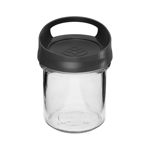 Lasinen säiliö 350 ml, ripustettavalla kannella