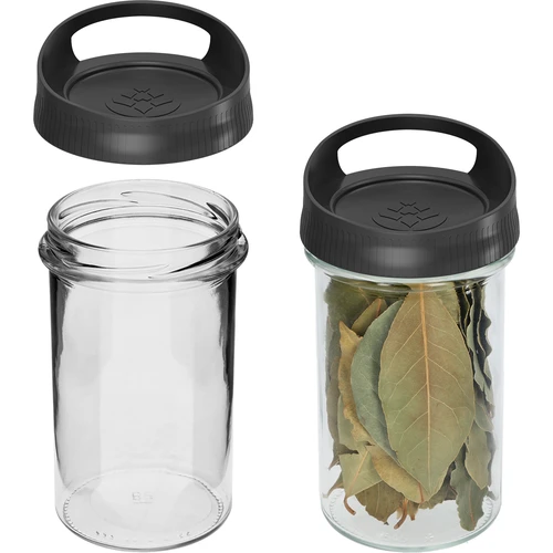 Lasinen säiliö 545 ml, ripustettava kansi - 2