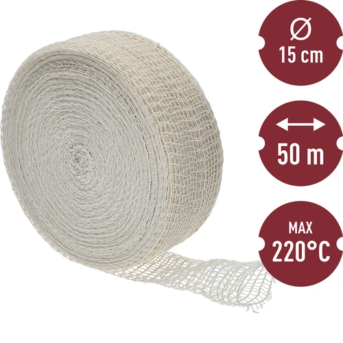 Lihaverkko, mitat 15 cm x 50 m, lämmönkestävyys jopa 220°C - 3