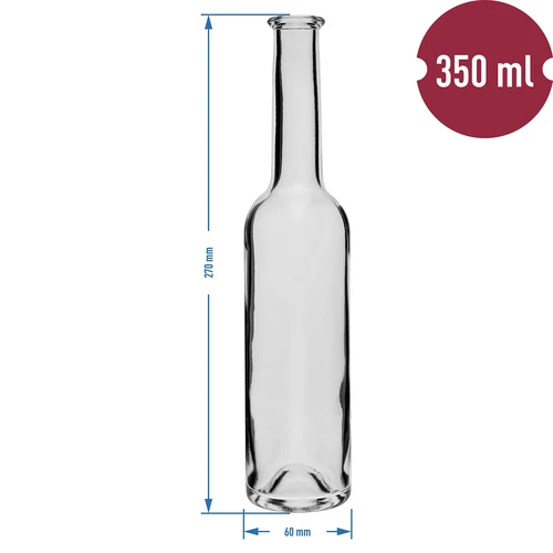 Likööripullo 350 ml 6 kpl + 6 korkkia - 6