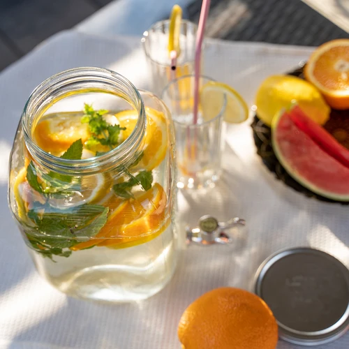 Limonadapurkki hanalla - lasinen, 4 L - 8