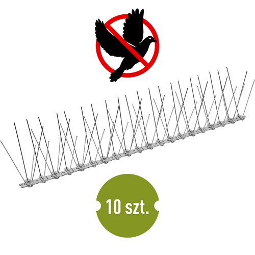 Lintupiikit, muovisella listalla, 10 kpl