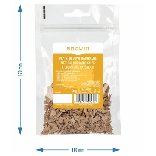 Luonnolliset tammilastut (paahtamattomat), 20g - 7