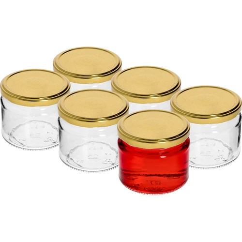 Matala purkki 330ml - kultaisella kannella fi 82/6, 6kpl. - 2