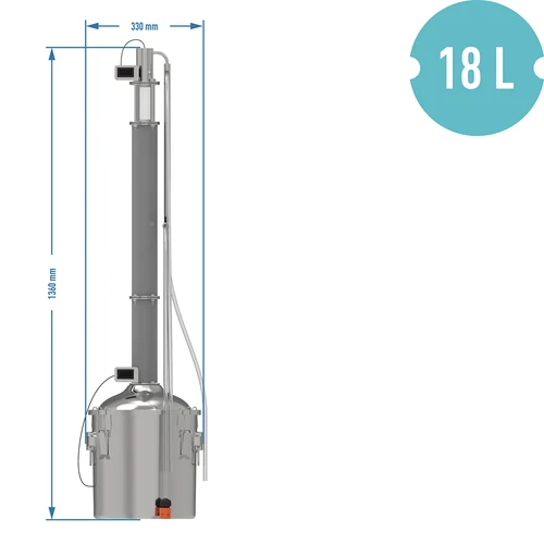 Modulaarinen tislaaja Convex 18 L Baldur - 16