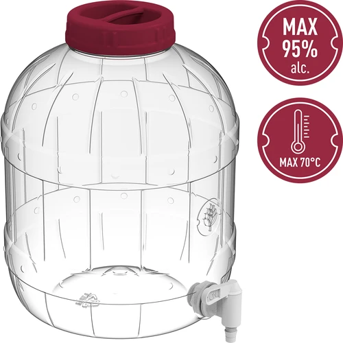 Monikäyttöinen purkki hanalla 10L - 4
