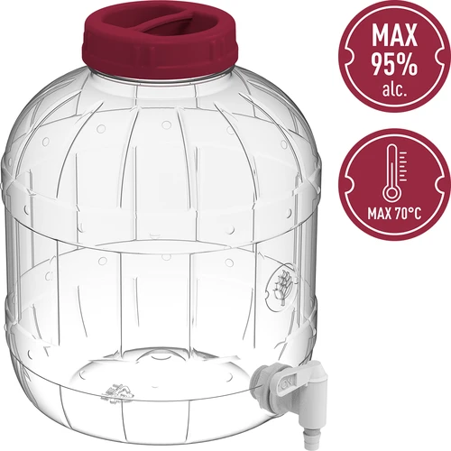 Monikäyttöinen purkki hanalla 8L - 4