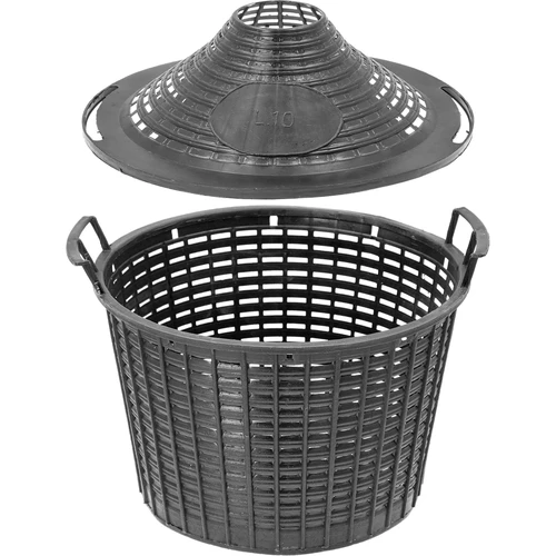 Muovinen puutarhakori, kannella 10 l ballonipullolle - 2