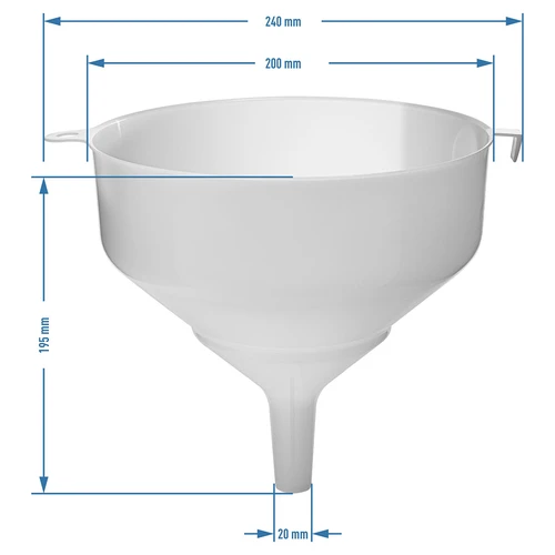 Muovisuppilo fi20cm - 2