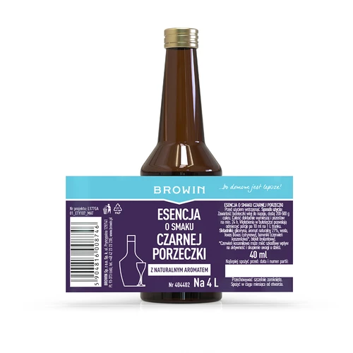Mustaherukan makuinen esanssi luonnollisella aromilla 4 L - 40 ml - 6