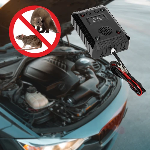 Näädän ja jyrsijöiden karkotin autoihin ja sisätiloihin (ultraääni + LED) - 15
