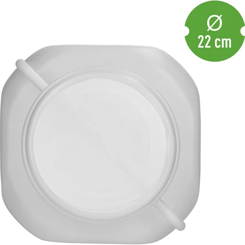 Neliönmuotoinen astia 50 L, valkoinen, kahvallinen 50 L - 5