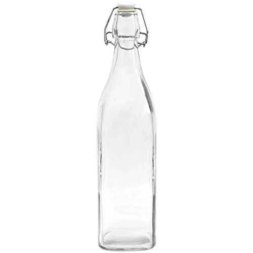 Neliöpullo ilmatiiviillä sulkimella 0,5 L