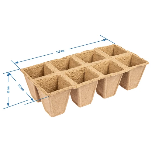 Paperiruukut 6 x 6 x 6, setti 5 kpl. - 4