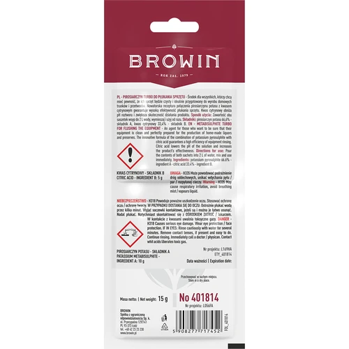 Pirosulfiitti Turbo, 15 g - 2
