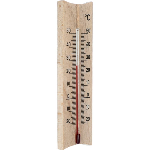 Puinen huonelämpömittari (-20 - +50°C), 15 cm, sekoitus - 4