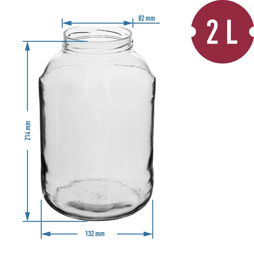 Purkit TO 2L kultaisella kannella fi82/6 - 6 kpl - 2