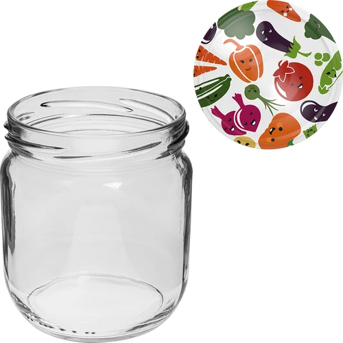 Purkit TO Gurken 425 ml värillisellä kierrekannella fi 82/6 - 6 kpl - 7