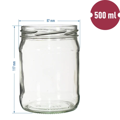 Purkki TO 500 ml fi 82/6 - 8 kpl - 6