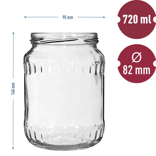 Purkki TO 720ml fi 82/6 - 6kpl. - 4