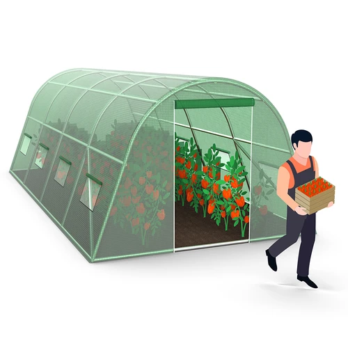 Puutarhakasvihuone (kalvo) 3x6x2 m - 15