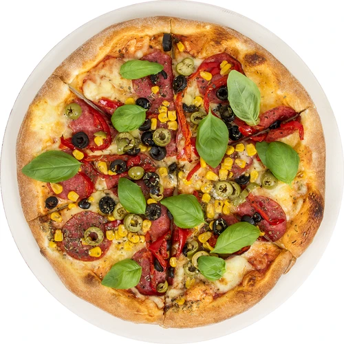 Pyöreä pizzakivi, valmistettu kordieriitista, halkaisija 33 cm - 3