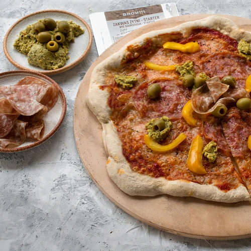 Pyöreä pizzakivi, valmistettu kordieriitista, halkaisija 33 cm - 14
