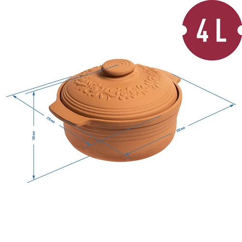 Pyöreä roomalainen pata 4L - 5