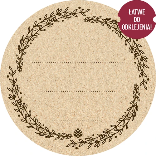 Pyöreät tarrat fi 66,5mm kansille/purkeille - 20kpl