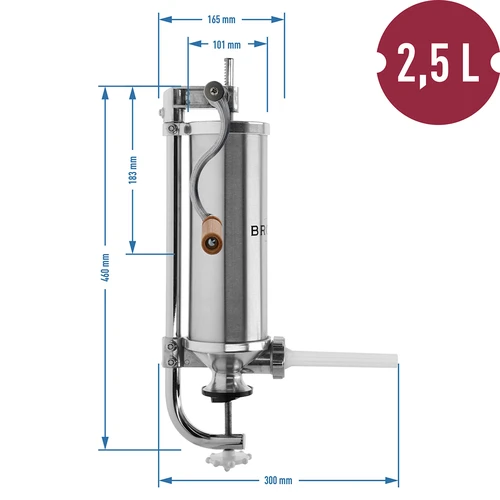 Pystymallinen makkarantäytin 2,5 kg - 10