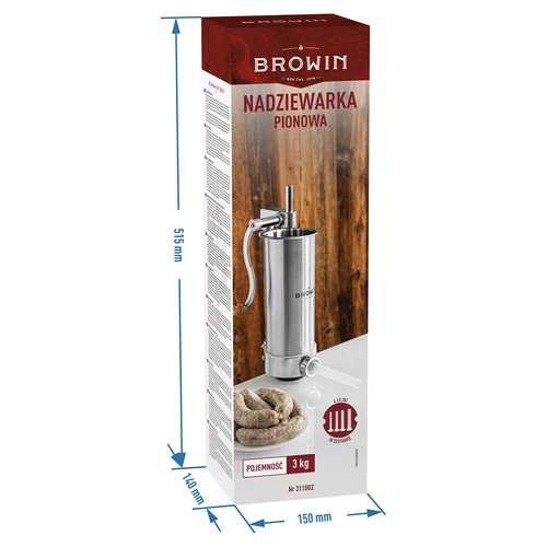 Pystymallinen makkaratäytin 3 kg - 10