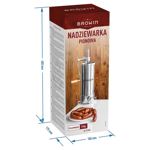 Pystymallinen makkaratäytin 5 kg - 11