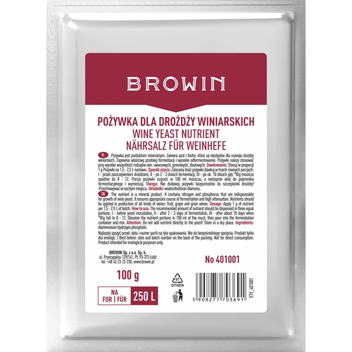 Ravinne viinihiivalle, 100 g