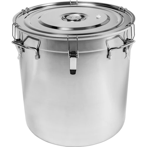 Ruostumaton terässäiliö 94 L kannella
