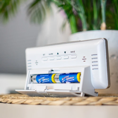Sääasema RCC, DCF – elektroninen, langaton, taustavalaistu anturi, valkoinen - 13