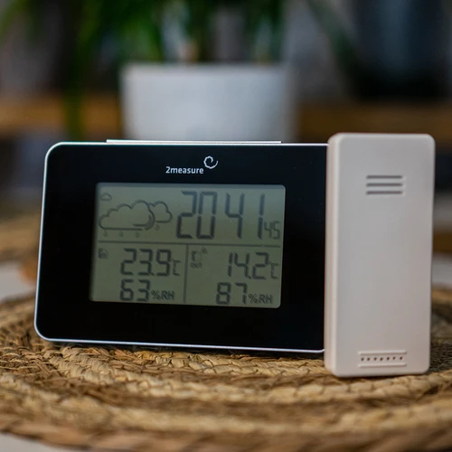 Sääasema RCC – elektroninen, langaton, taustavalaistu anturi, musta - 17