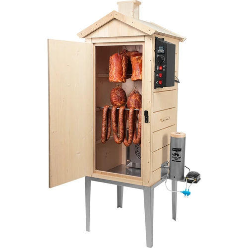 Sähköinen savustinkaappi dragON PLYWOOD NATURE 100E lämmitysmoduulilla ja ohjaimella - 4