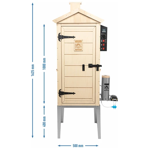 Sähköinen savustinkaappi dragON PLYWOOD NATURE 100E lämmitysmoduulilla ja ohjaimella - 14