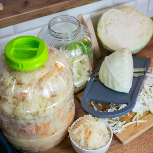 Särkymätön, monikäyttöinen hapatuspurkki + pihdit, 5L - 10