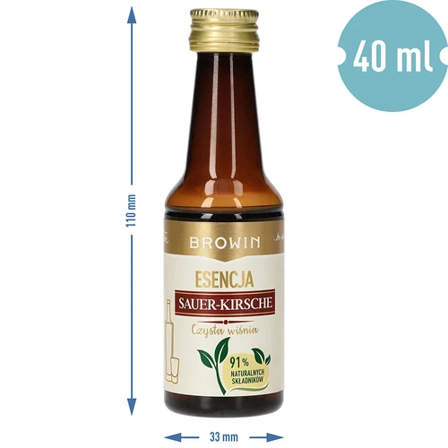 Sauer-Kirsche – Kirkas kirsikka -makuesanssi, 40 ml, 4 litralle - 7