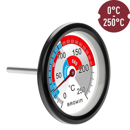 Savustamon ja BBQ:n lämpömittari (0°C - +250°C) 5,7cm - 3