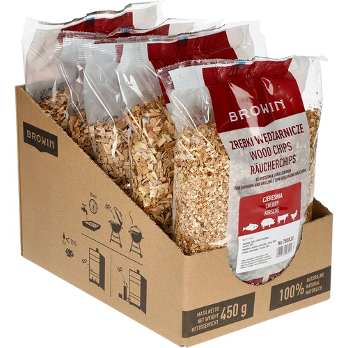 Savustus- ja grillauslastut, kirsikka, 450 g, luokka 2 - 2
