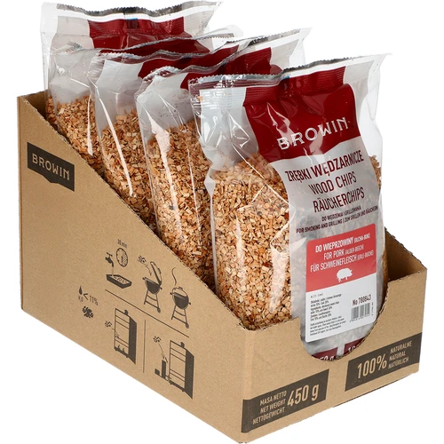 Savustuslastut (70 % leppä + 30 % pyökki) luokka 2, 450 g x 5