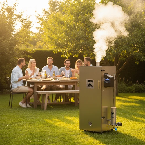 Savustuskaappi dragON, teräksinen 220 L, IQ – Wi‑Fi-ohjauksella - 15
